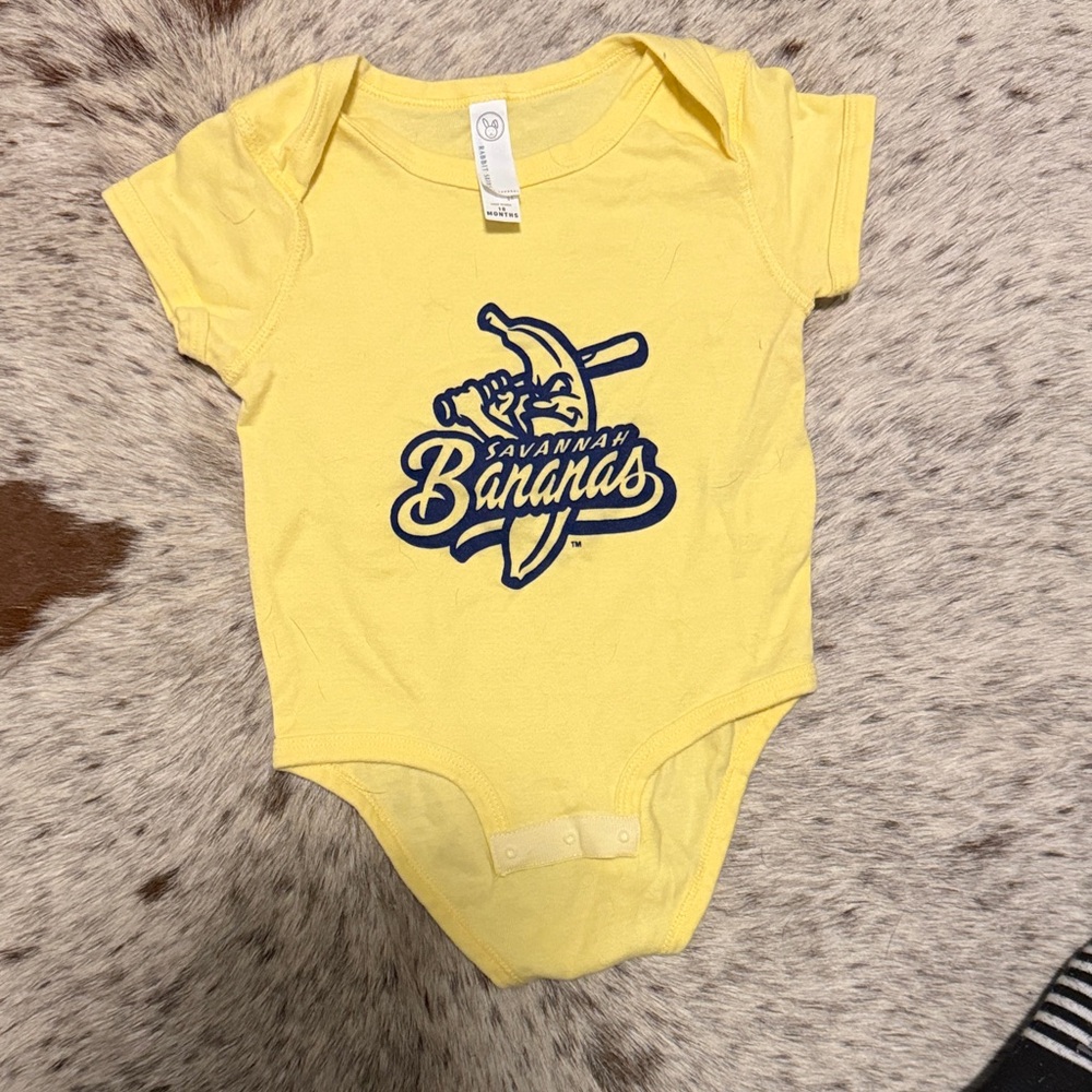 Yellow Savannah Bananas Onesie 12-18 months